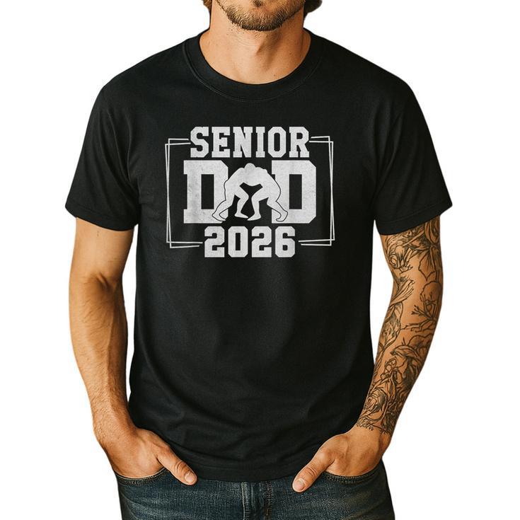 Senior Wrestling Dad 2026 Senior Dad Class Of 2026 Men's Casual T-Shirt