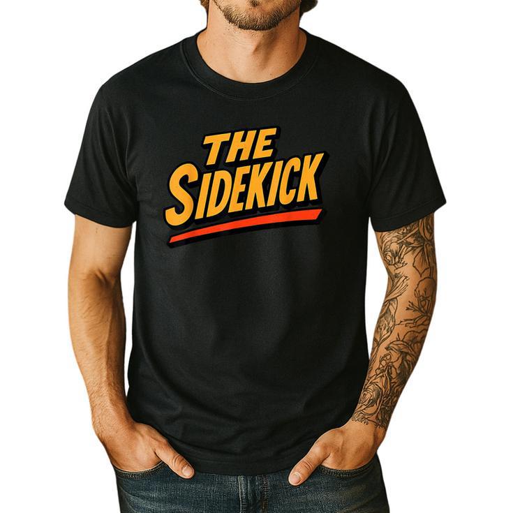 Sidekick Easy Halloween Matching Superhero Costume Dad Mom Men's Casual T-Shirt