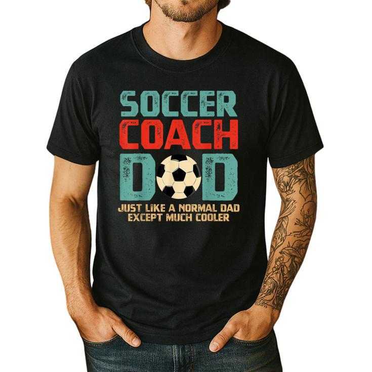 Soccer Coach Dad T-Shirt Men's Casual T-Shirt