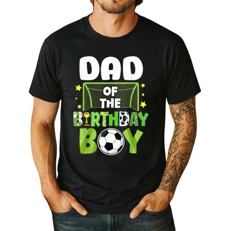 Soccer Dad Birthday Boy Party Soccer Family Matching Men's Casual T-Shirt