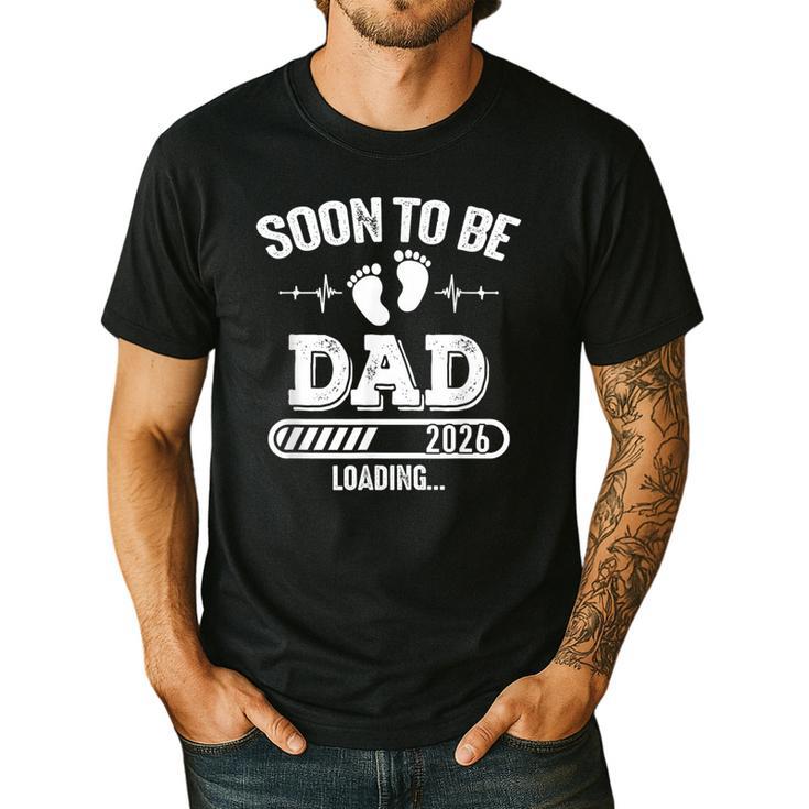 Soon To Be Dad 2026 Loading For Pregnancy Announcement Men's Casual T-Shirt