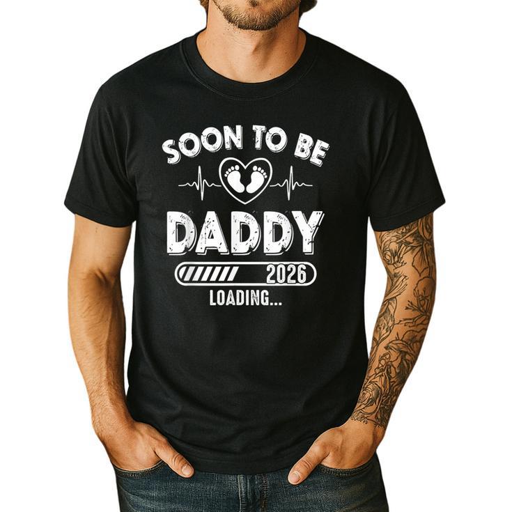 Soon To Be Daddy Est 2026 New Dad Fathers Day First Time Men's Casual T-Shirt