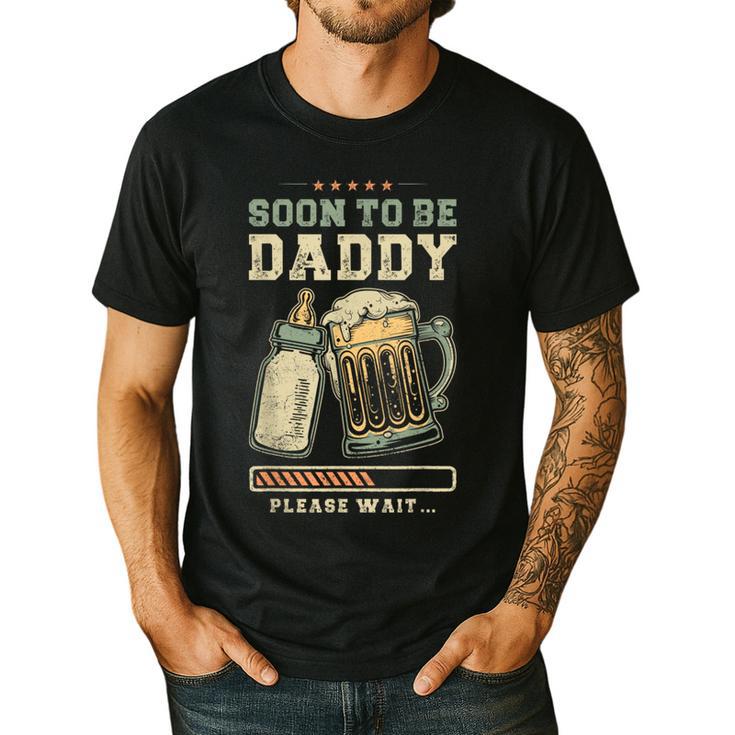 Soon To Be Daddy Fatherhood Baby Announcement Future Dad Men's Casual T-Shirt