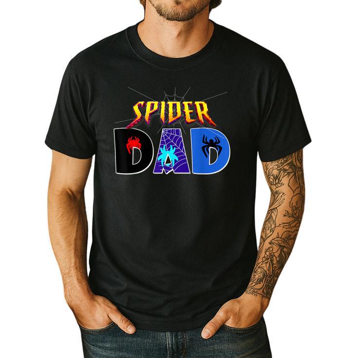 Spider Dad Shirt Birthday Fathers Day Halloween Costumes Pjs Men's Casual T-Shirt