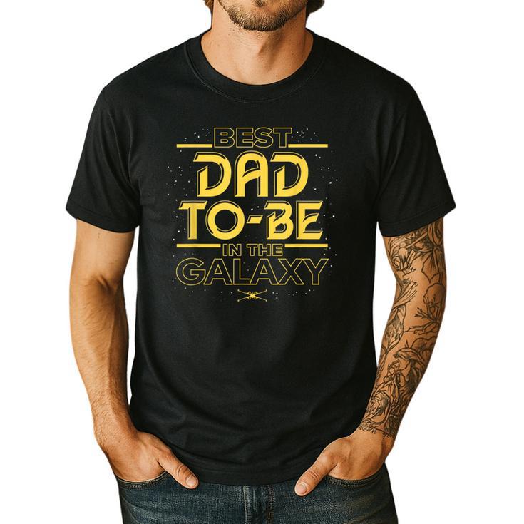 Star Wars Best Dad-To-Be In The Galaxy Birthday Father’s Day Men's Casual T-Shirt