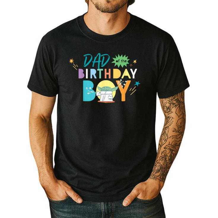 Star Wars Grogu Mandalorian Toon Dad Of The Birthday Boy Men's Casual T-Shirt