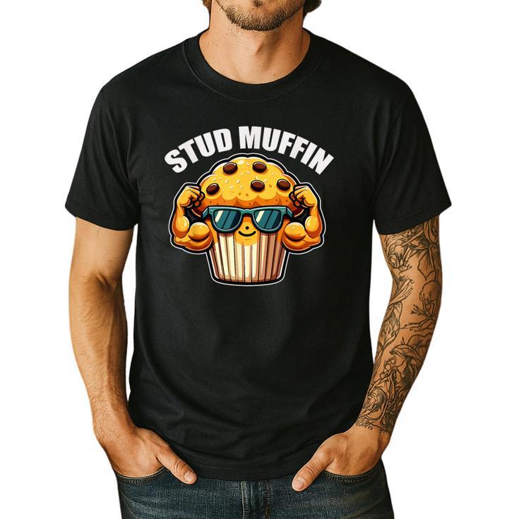Stud Muffin Muffin Lover Dad Boyfriend Men Boys Men's Casual T-Shirt