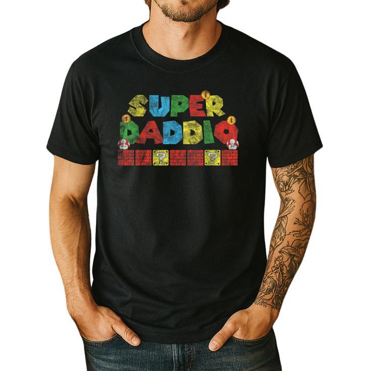 Super Daddio Retro Gamer Dad Style Men's Casual T-Shirt