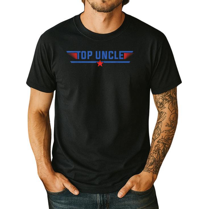 Top Uncle Favorite Best Brother Dad Relatives Niece Nephew Men's Casual T-Shirt