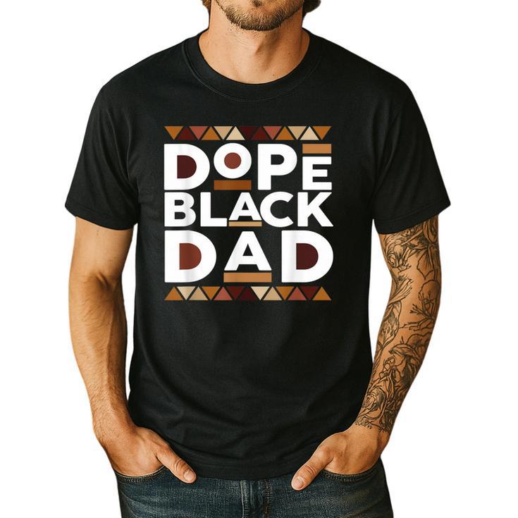 History Month Family Matching Melanin Dope Black Dad Men's Casual T-Shirt