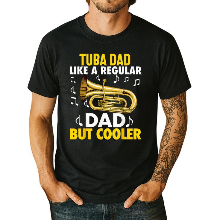 Tuba Player Men Dad Grandpa Marching Band Brass Tubist Men's Casual T-Shirt