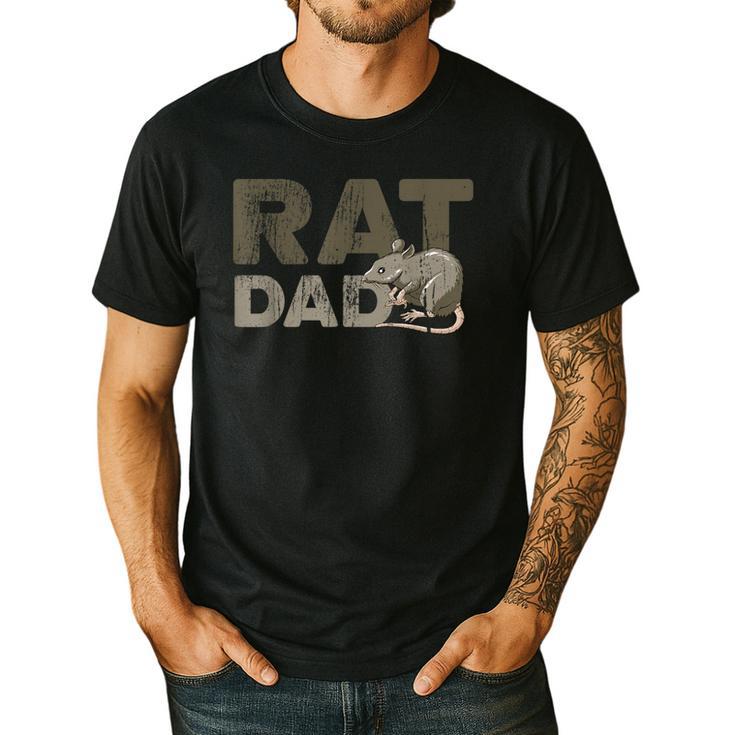 Vintage Distressed Rat Dad Men's Casual T-Shirt
