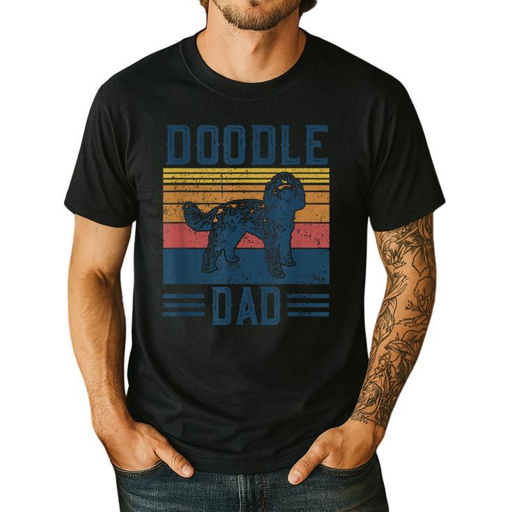 Vintage Doodle Dad Aussie Doodle & Goldendoodle Men's Casual T-Shirt