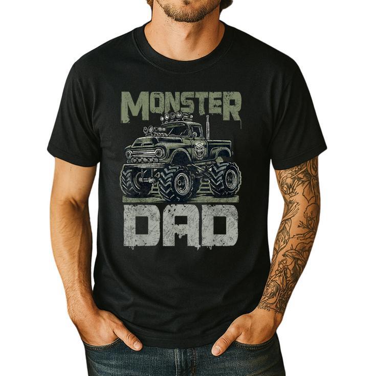 Vintage Monster Truck Lover DAD Family Matching Birthday Men's Casual T-Shirt