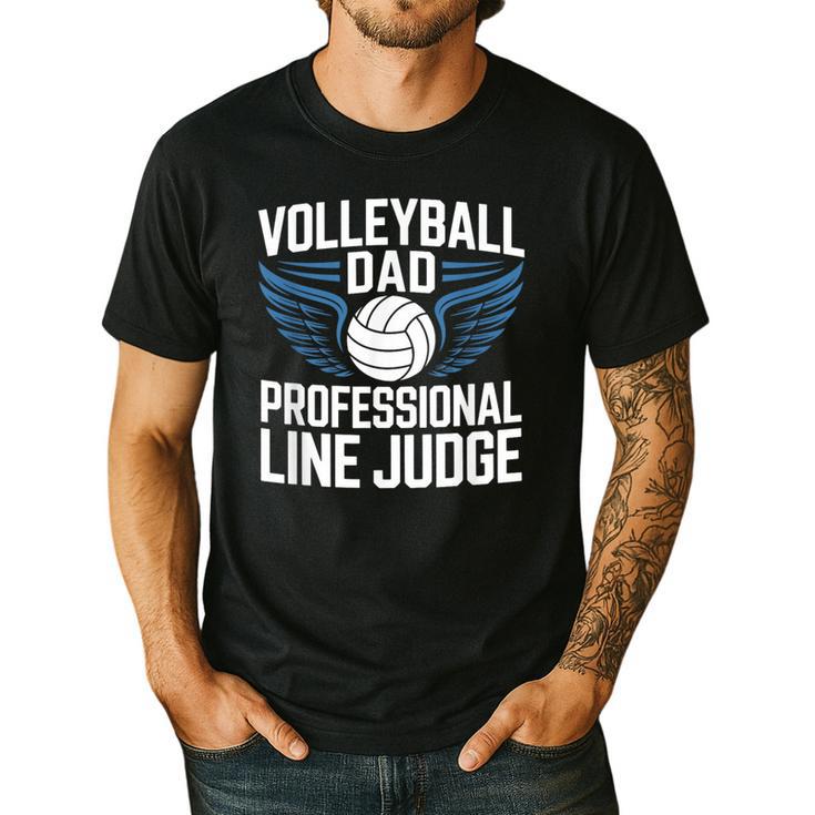 Volleyball Dad Professional Line Judge Volleyball Father Men's Casual T-Shirt