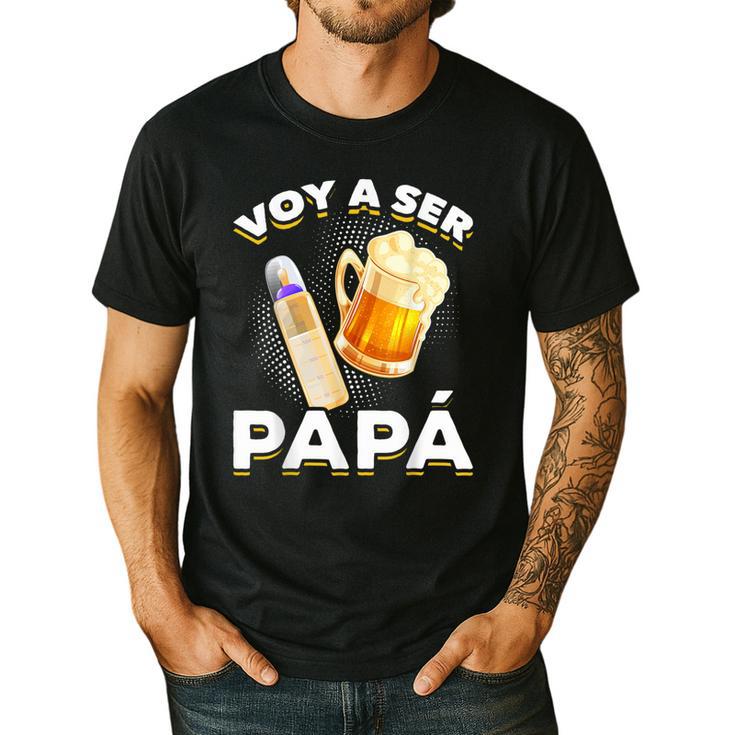 Voy Hacer Papa Ser Papa Voy A Ser Papa Dad To Be In Spanish Men's Casual T-Shirt