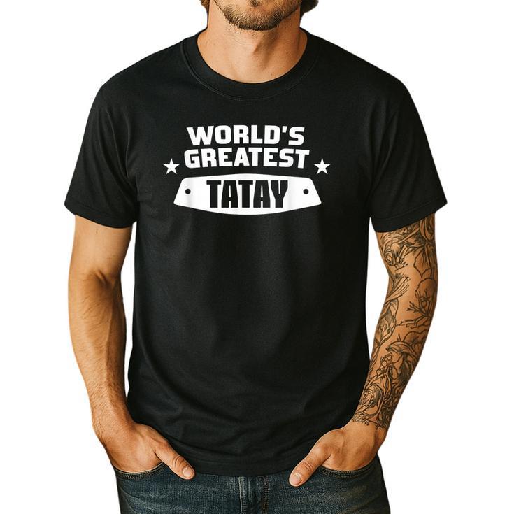 World's Greatest Tatay Shirt Filipino Dad Men's Casual T-Shirt