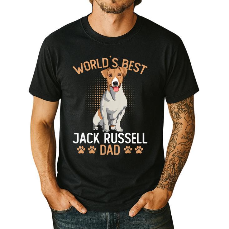 World´s Best Jack Russell Terrier Dad Dog Owner Men Men's Casual T-Shirt