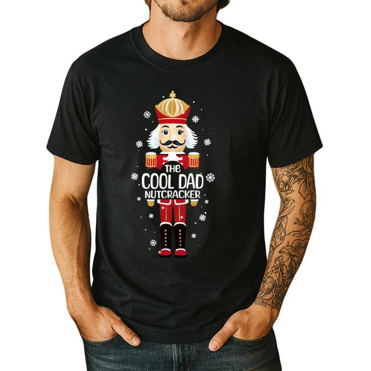 Cool Dad Nutcracker Christmas Family Matching Pajama Men's Casual T-Shirt