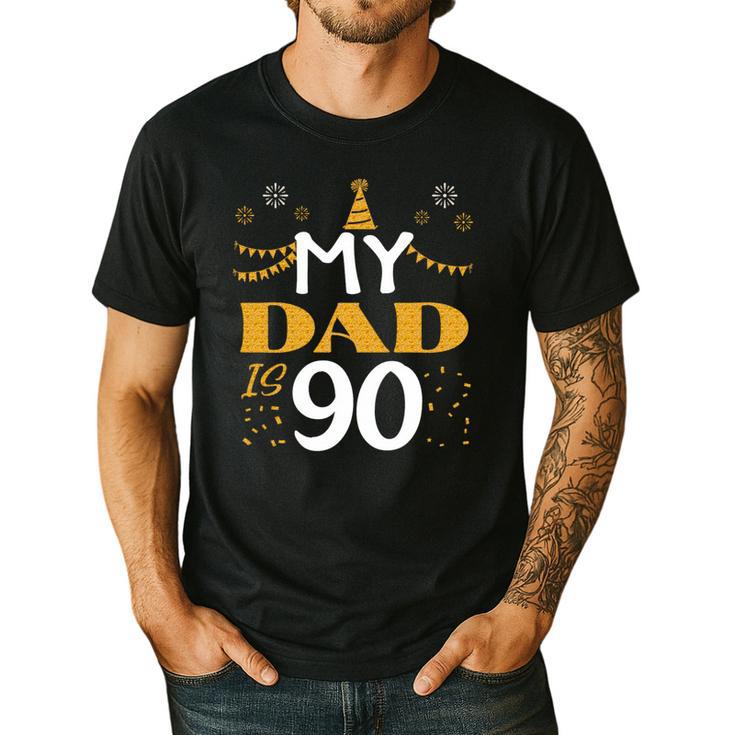 My Dad Is 90 90th Birthday 1935 90 Years Old Father Daddy Premium Tri-Blend Men's Casual T-Shirt