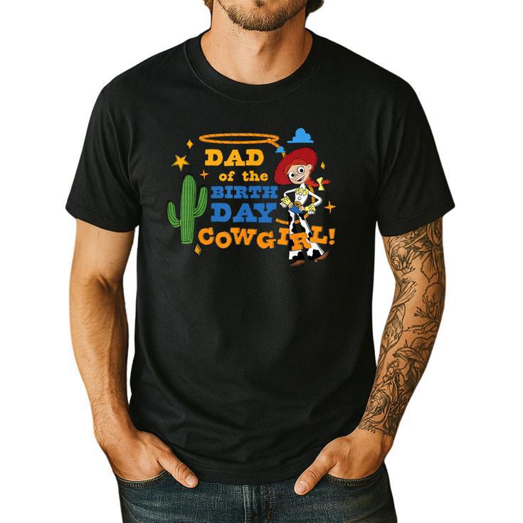 Disney And Pixar's Toy Story Dad Of The Birthday Cowgirl Men's Casual T-Shirt