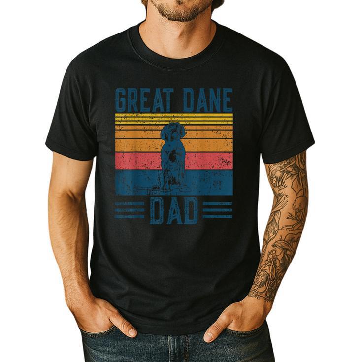Dog Dad Vintage Great Dane Dad Men Women Kids Men's Casual T-Shirt