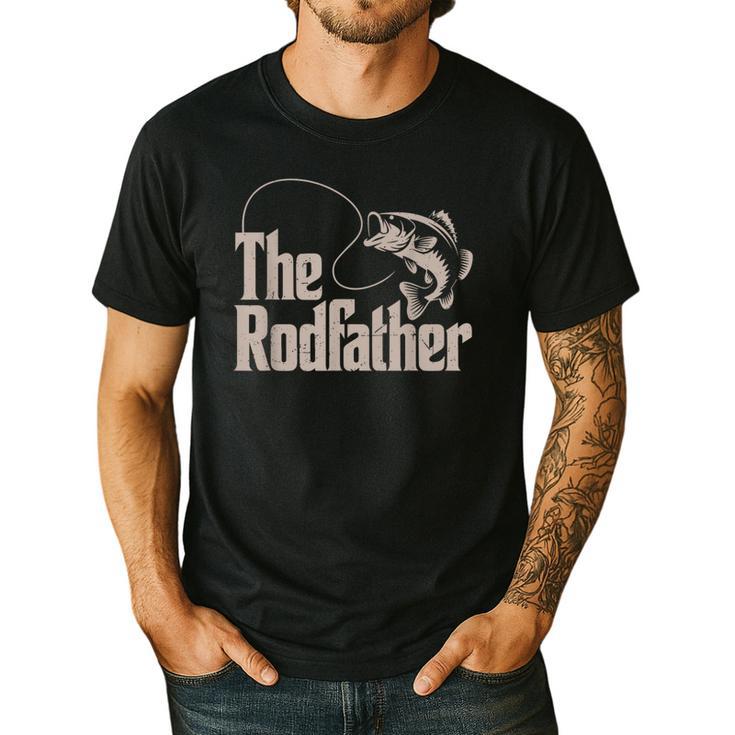 Father Day The Rodfather Dad Fishing From Daughter Son Men's Casual T-Shirt