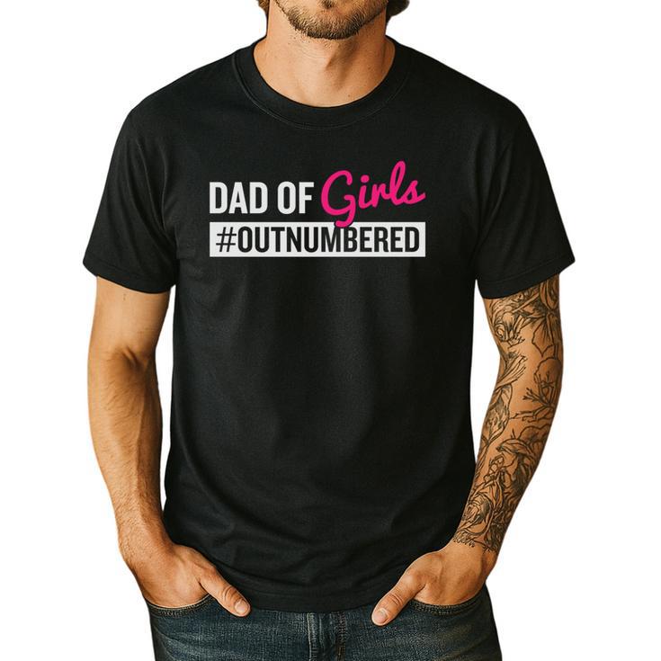 Father's Day Dad From Girl Outnumbered Men's Casual T-Shirt