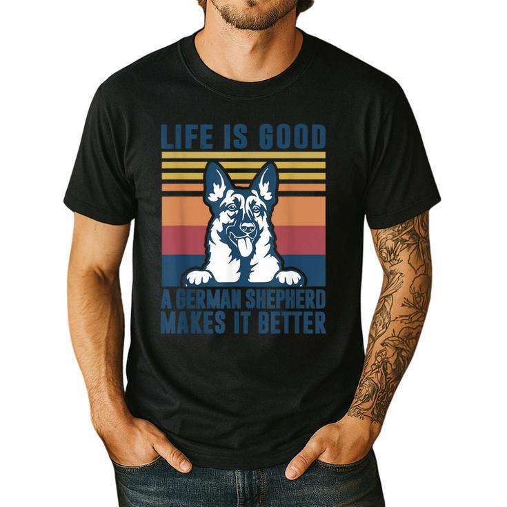 German Shepherd Men Women Dog Dad Mom German Shepherd Men's Casual T-Shirt