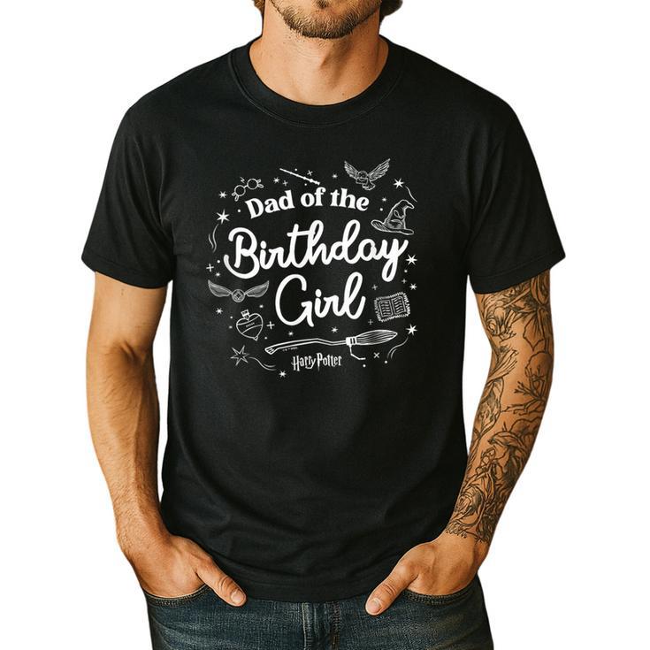 Harry Potter Dad Of The Birthday Girl Magical Things Logo Men's Casual T-Shirt