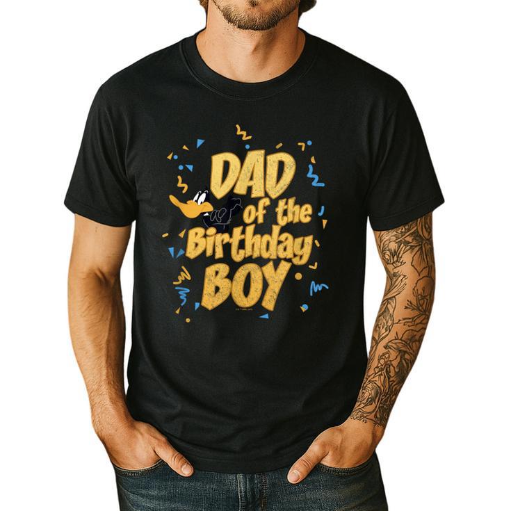 Looney Tunes Birthday Daffy Duck Dad Of The Birthday Boy Men's Casual T-Shirt