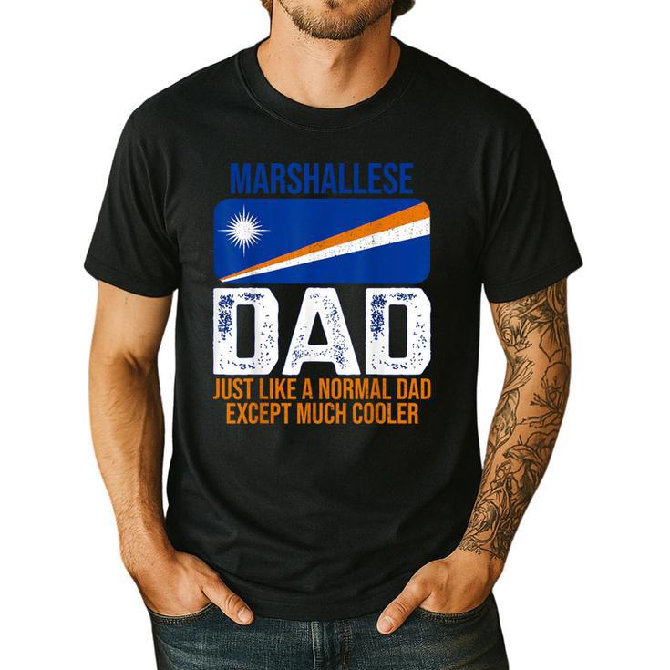 Marshallese Dad Marshall Islands Flag For Father's Day Men's Casual T-Shirt