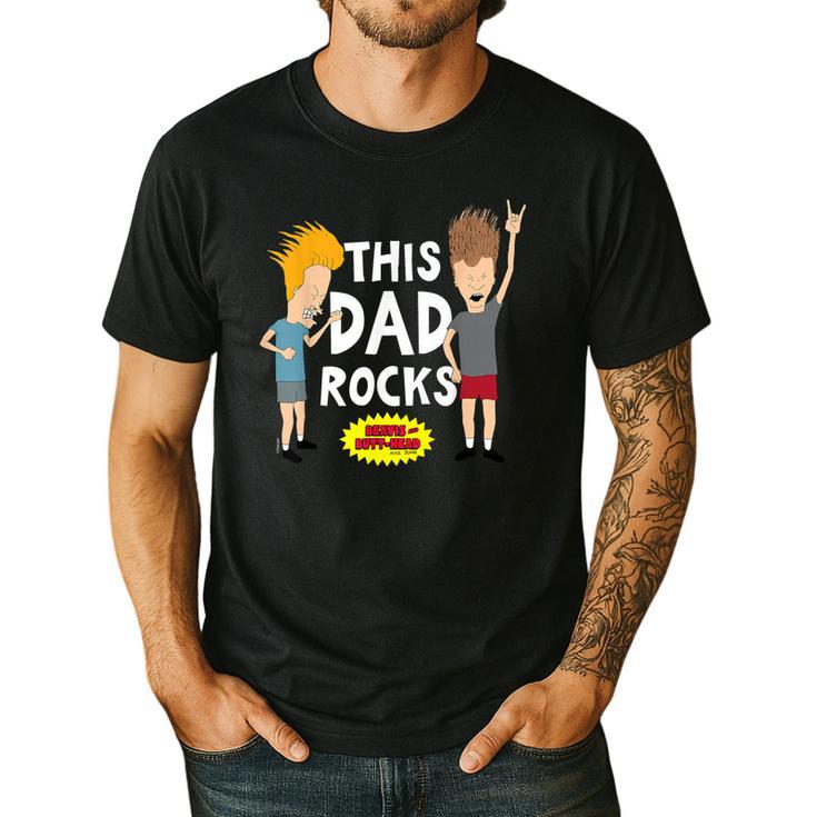 MTV Beavis And Butthead This Dad Rocks Men's Casual T-Shirt