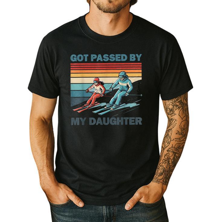 Got Passed By My Daughter Skiing Dad Men's Casual T-Shirt