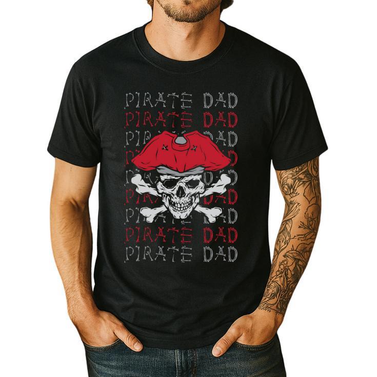 Pirate Dad Skull And Crossbones Tampa Gasparilla Captain Men's Casual T-Shirt