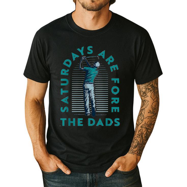 Saturdays For Dads Golfer Father's Day Men's Casual T-Shirt