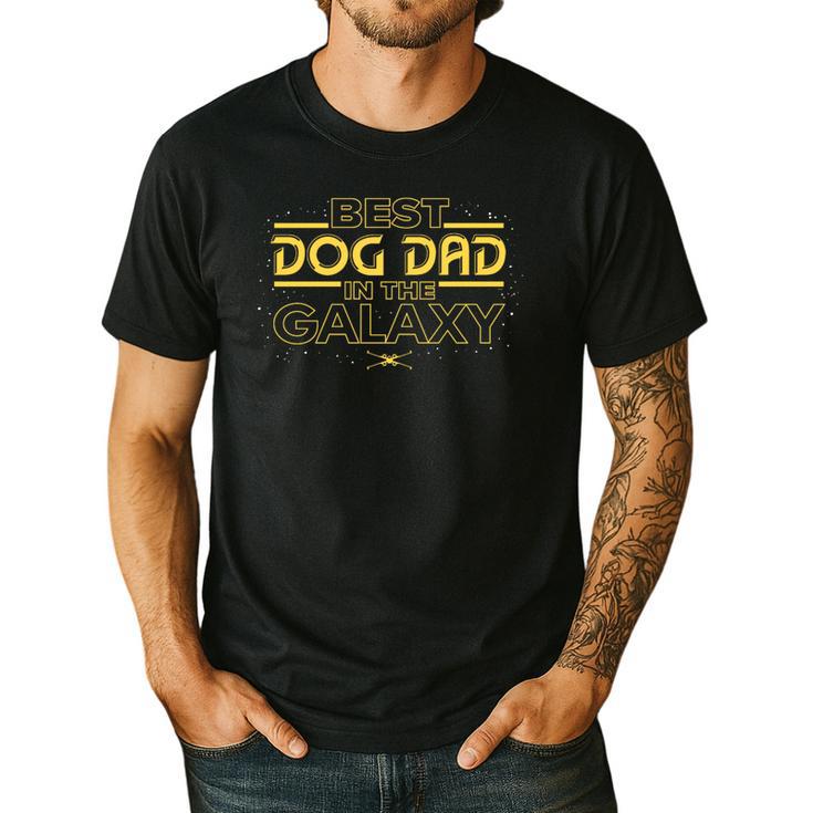 Star Wars Best Dog Dad In The Galaxy Birthday Father’s Day Premium Tri-Blend Men's Casual T-Shirt
