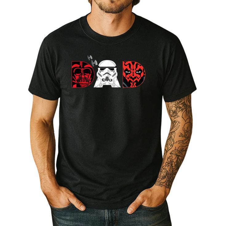 Star Wars Darth Vader Darth Maul Dad Father's Day Birthday Men's Casual T-Shirt