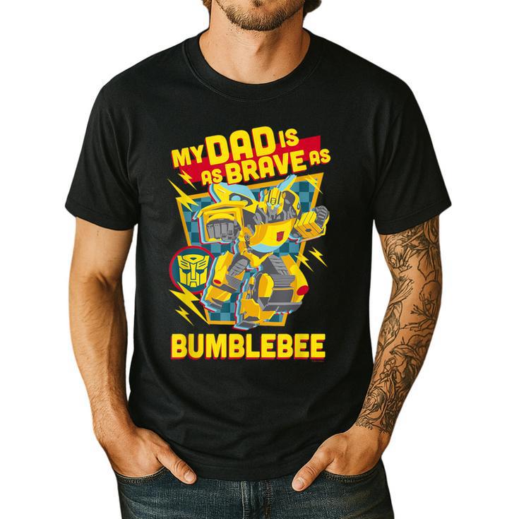 Transformers Father's Day Bumblebee My Dad Is Brave Men's Casual T-Shirt