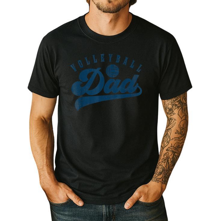 Volleyball Dad Daddy Father's Day Men's Casual T-Shirt