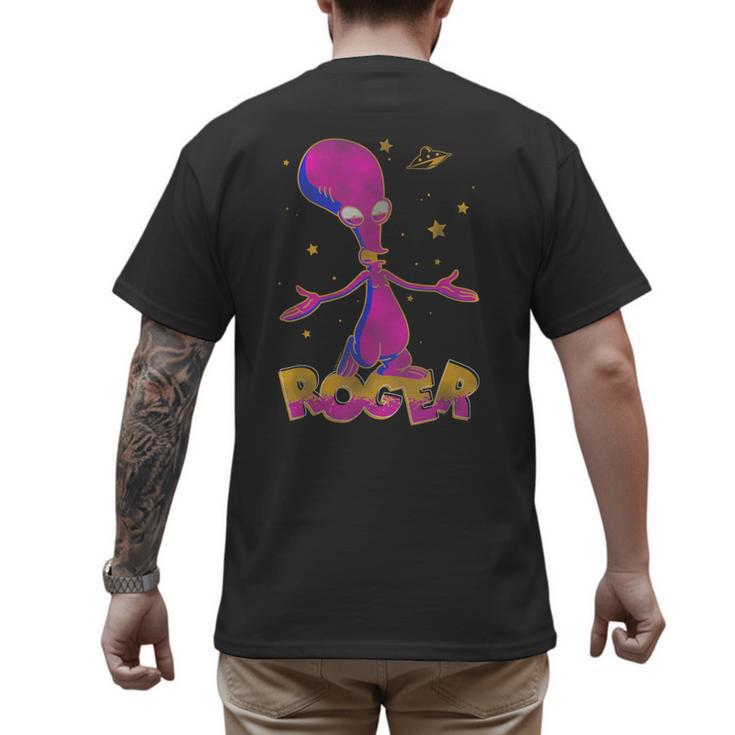 American Dad Outer Space Roger Cartoon Men's Back Print T-Shirt