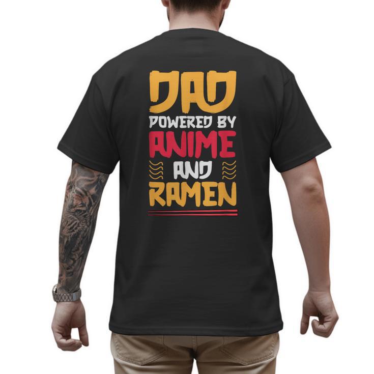 Anime Fathers Day Japanese Manga Otaku Kawaii Anime Dad Men's Back Print T-Shirt