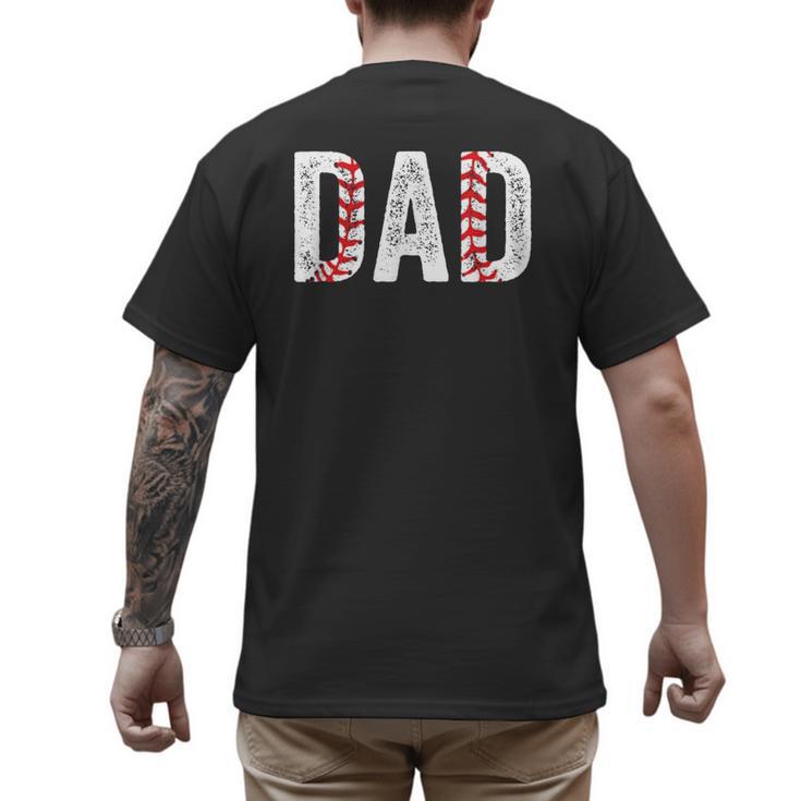 Baseball Dad Joke Sayings Fathers Day From Son Men's Back Print T-Shirt