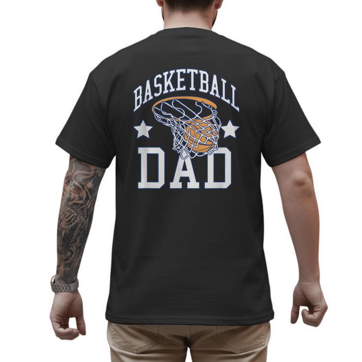 Basketball Dad Coach Sports Fan Men's Back Print T-Shirt
