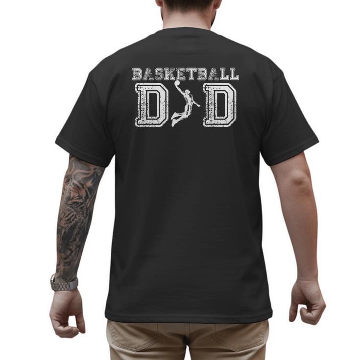 Basketball Dad TShirt Fathers Day For Daddy Papa Father Men's Back Print T-Shirt