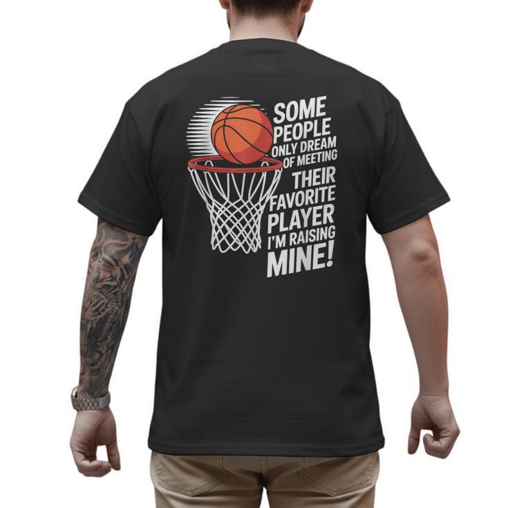 Basketball Mom Or Dad Basketball Parent Men's Back Print T-Shirt