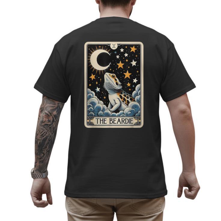 Bearded Dragon Tarot Card Beardie Mom Beardie Dad Men Women Men's Back Print T-Shirt