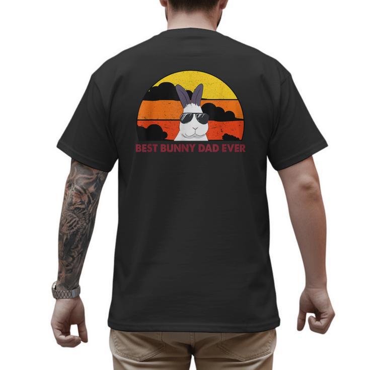 Best Bunny Dad Ever Rabbit Jumper Dad Men's Back Print T-Shirt