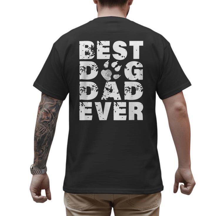 Best Dog Dad Ever Shirt Dog Father Men Women Girls Kids Men's Back Print T-Shirt