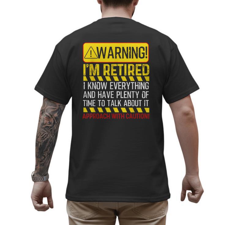 Best Retirement Novelty For Men Women Dad Grandpa Retirement Men's Back Print T-Shirt